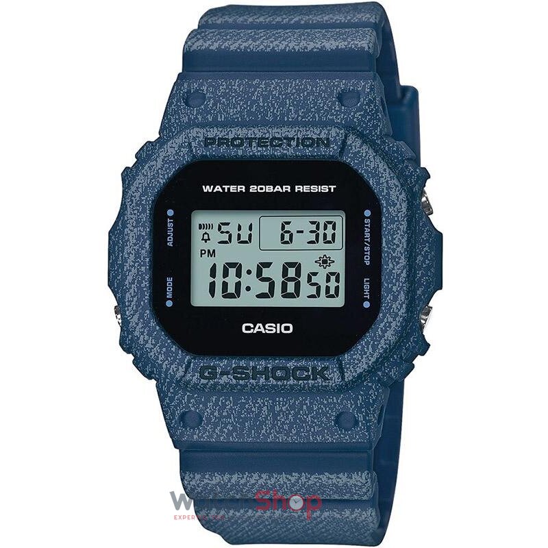 Ceas Albastru Barbatesc Casio G-Shock DW-5600DE-2 Original cu Comanda Online