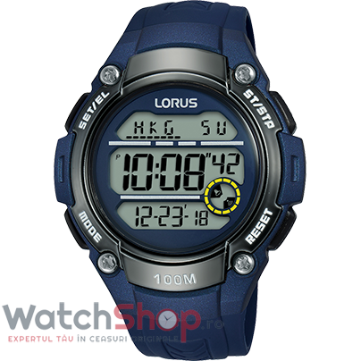 Ceas Albastru Barbatesc Lorus by Seiko SPORTS R2329MX9 Cronograf Dual Time Original cu Comanda Online