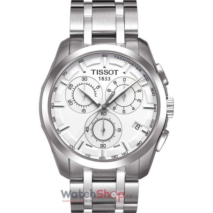 Ceas Argintiu Barbatesc Tissot T-CLASSIC T035.617.11.031.00 Couturier Original cu Comanda Online