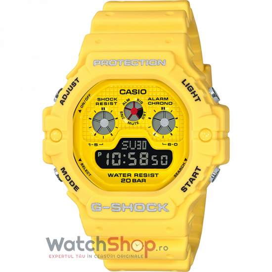Ceas Galben Barbatesc Casio G-Shock DW-5900RS-9ER Original cu Comanda Online