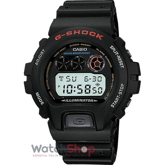 Ceas Negru Barbatesc Casio G-Shock DW6900-1V Original cu Comanda Online