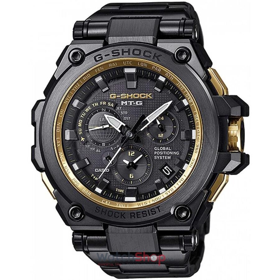 Ceas Negru Barbatesc Casio G-Shock GPS HYBRID WAVECEPTOR MTG-G1000GB-1A Original cu Comanda Online
