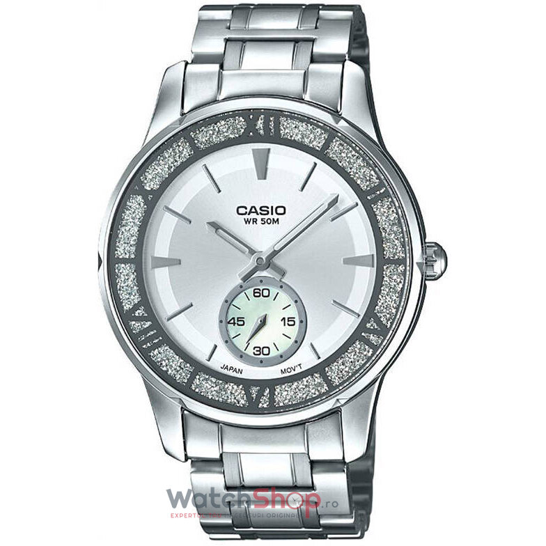 Ceas dama Argintiu Casio FASHION LTP-E135D-7AVDF original cu comanda online