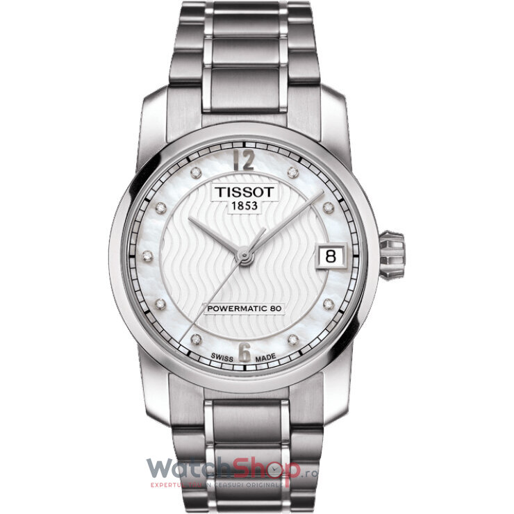 Ceas Argintiu Tissot T-CLASSIC T087.207.44.116.00 Powermatic 80 de dama original cu comanda online