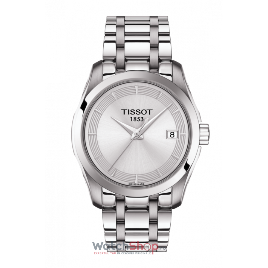 Ceas Argintiu Tissot T-Classic Couturier T035.210.11.031.00 Lady de dama original cu comanda online