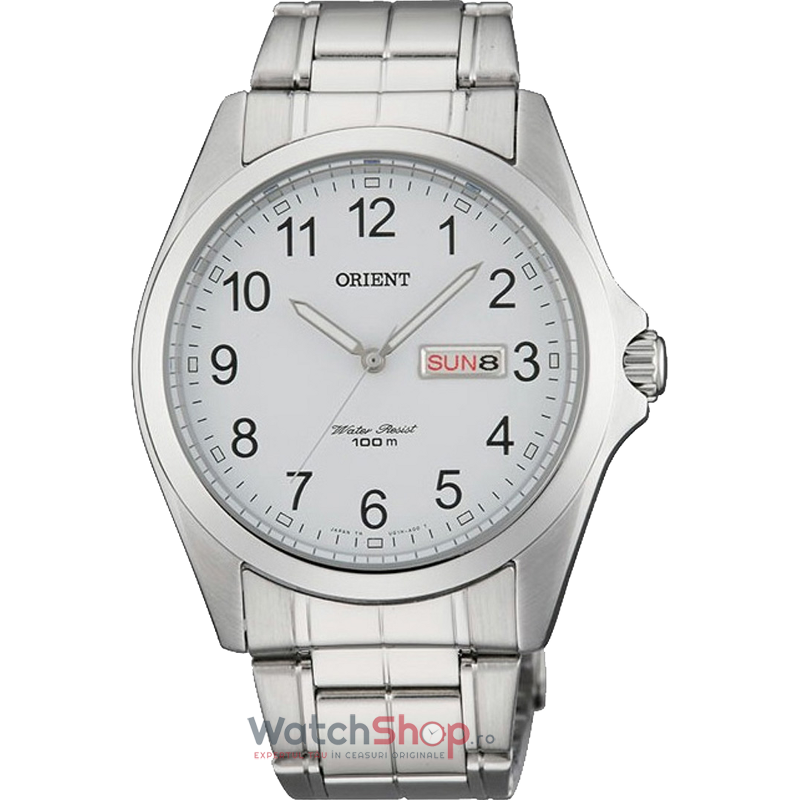 Ceas de Barbati Orient CLASSIC DESIGN UG1H002W Argintiu de Mana Original cu Comanda Online
