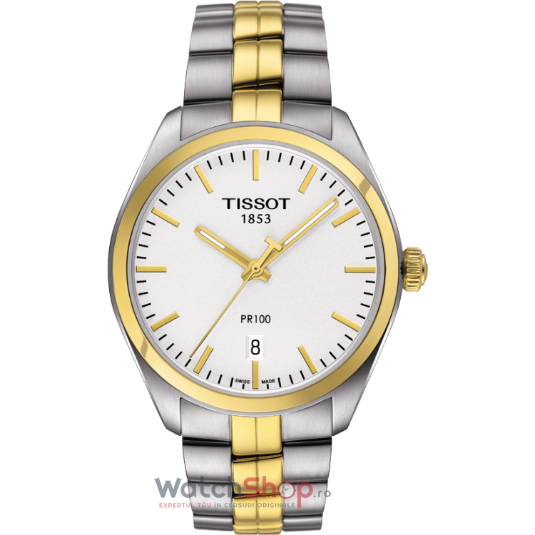 Ceas de Barbati Tissot T-CLASSIC T101.410.22.031.00 PR 100 Argintiu de Mana Original cu Comanda Online