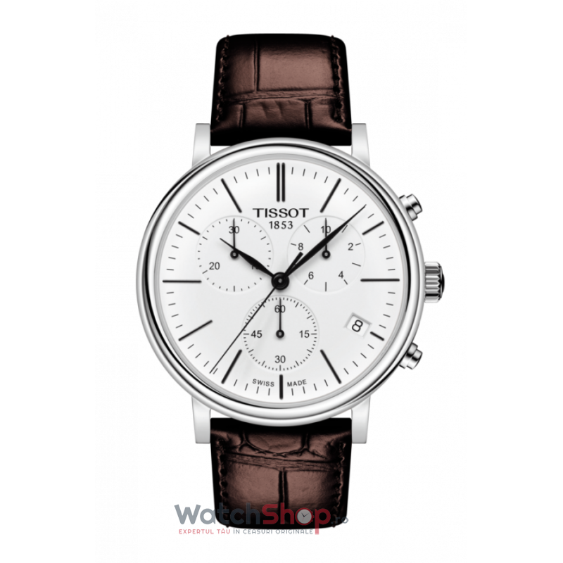Ceas de Barbati Tissot T-CLASSIC T122.417.16.011.00 Premium Cronograph Maro de Mana Original cu Comanda Online