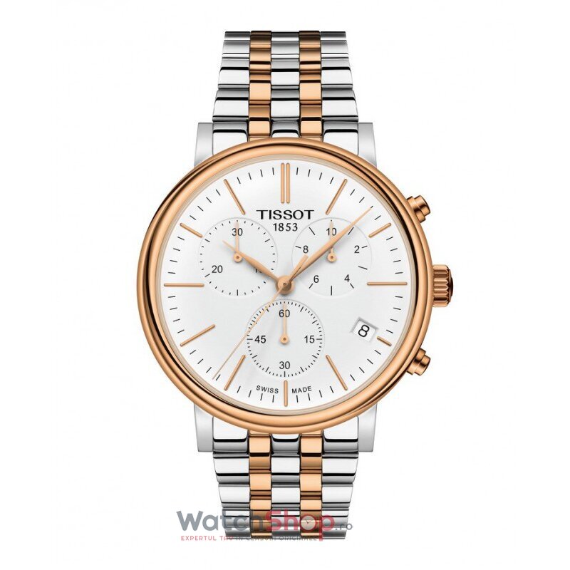 Ceas de Barbati Tissot T-CLASSIC T122.417.22.011.00 Premium Cronograph Argintiu de Mana Original cu Comanda Online