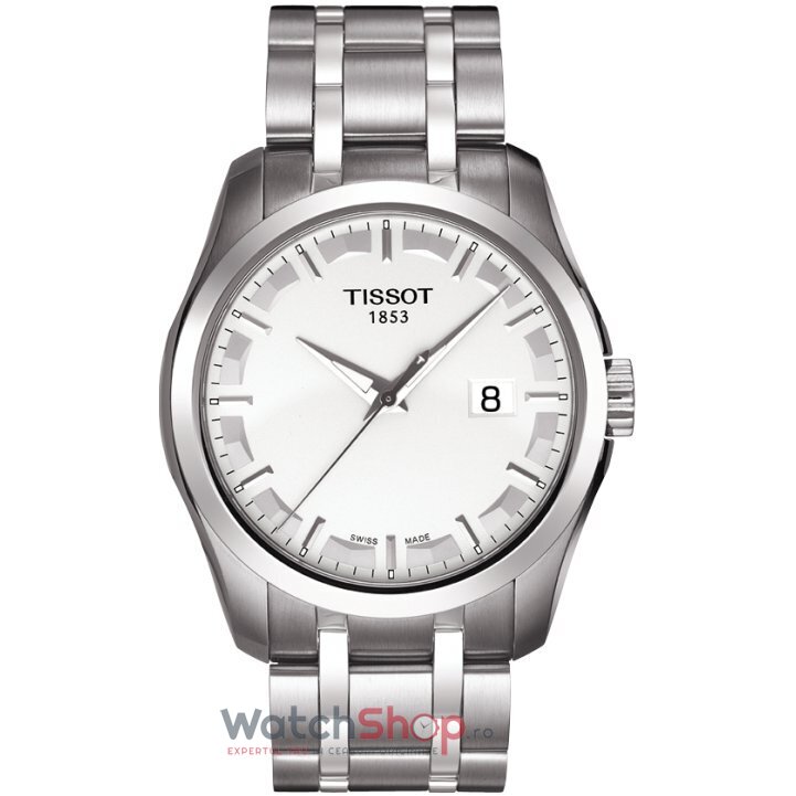 Ceas de Barbati Tissot T-Classic T035.410.11.031.00 Couturier Argintiu de Mana Original cu Comanda Online